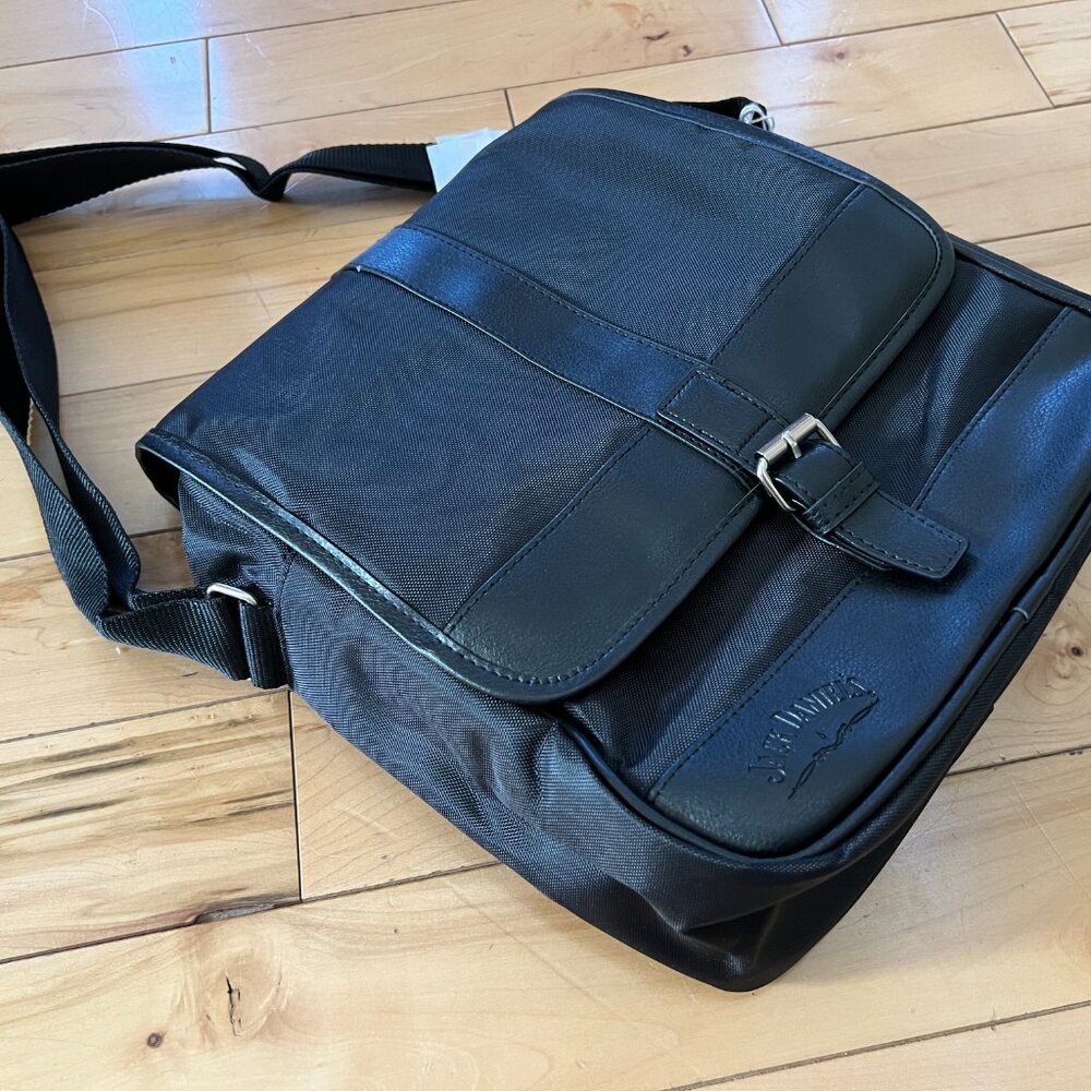 Men's Nylon Crossbody Messenger Bag, Black